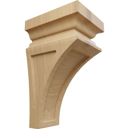 Ekena Millwork 4"W x 4 3/4"D x 8"H Small Nevio Wood Corbel, Cherry CORW04X04X08NECH